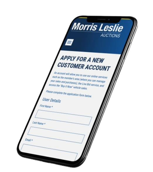 Morris Leslie Auctions Automated Registration System