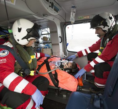 SCAA medics rescuing a patient